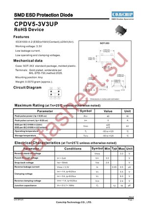 CPDV5-3V3UP datasheet  